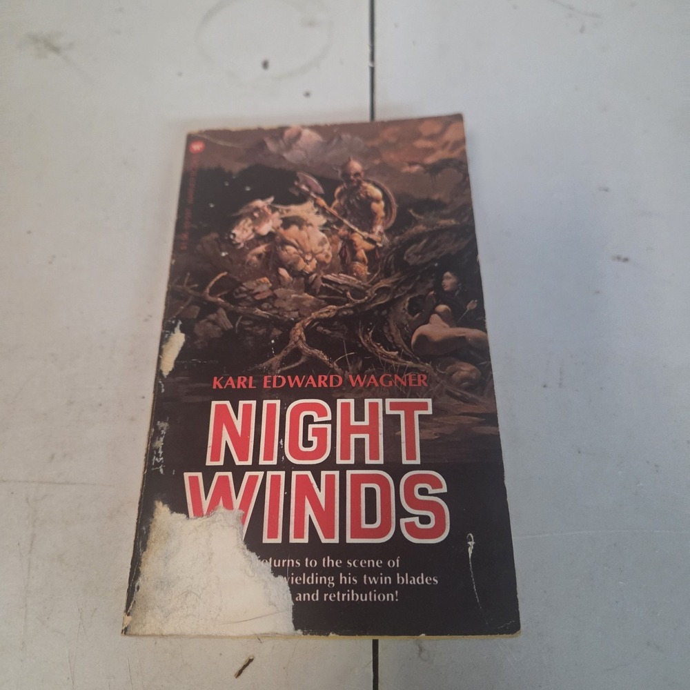 Night Winds Karl Edward Wagner Warner Books 1978 Paperback 1st Print Frazetta